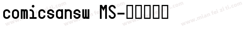 comicsansw MS字体转换